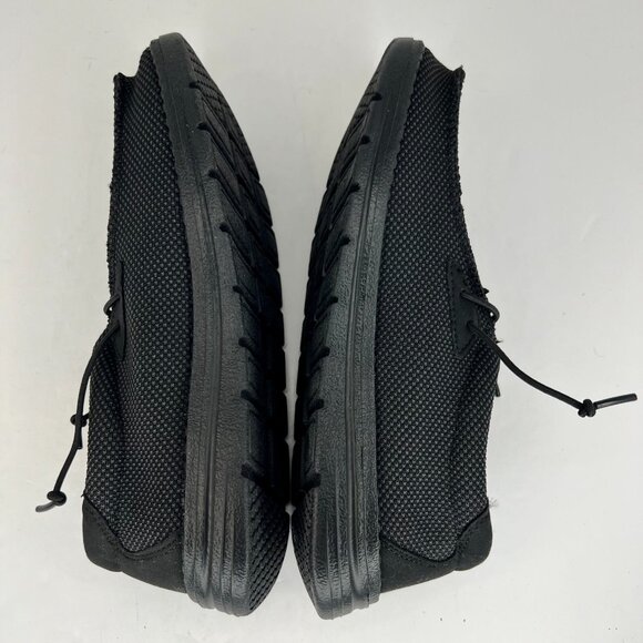 Bruno Marc Mens BLS211 Black Elastic Lace Casual Fabric Slip On Size 7.5 Loafers - Picture 6 of 9